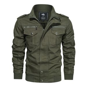 Ymwmhu Arrivo Bomber da uomo Manica lunga Cappotti invernali Moto Biker Giubbotti Moda uomo Tendenze Abbigliamento Verde militare 210818