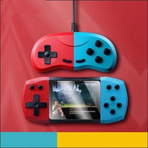 100% NEW F1 Handheld Red-Blue 8 Bit Classic Retro Game Console Support AV Output TV Video Can Singles and Doubles Portable Gaming Players for FC Arcade 620 Games Box