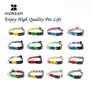 Hidream Dog Collar Akcesoria Kolorowa Seria Spersonalizowany Kołnierz PET dla małych średnich Dużego Psy Golden Retriever Corgi Teddy 210729