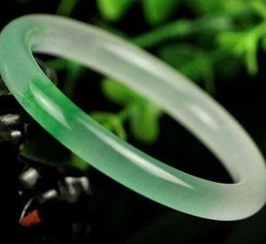 Bangle Natural 56-63mm Transparent Green Jade Jadeite Armband