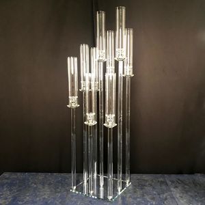 romantic decorative floor crystal candelabras with beads for wedding centerpiece from factory event party supplies senyu603