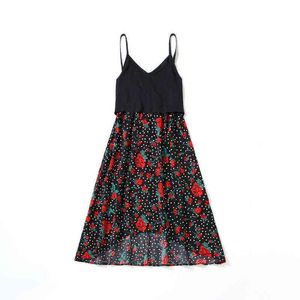 2022 Ubrania letnie dla kobiet Maternity Sukienka Bez Rękawów V Neck Karmienie Kwiatowe Suknie Odzieżowa Ciąża Boho Maxi Dress G220309