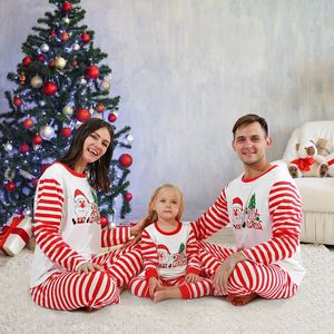 Abiti coordinati per la famiglia di Natale Adulti Pigiami per bambini Set Indumenti da notte autunnali Babbo Natale stampato Abbigliamento da notte natalizio