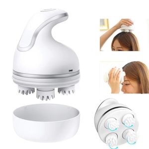 Electric Scalp Head Massager For Hair Growth Stress Relax Deep Tissue Kneading Pet Body Massage Vibrating Device Gifts