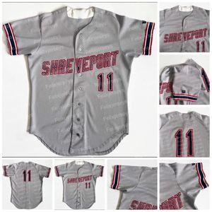Shreveport Captains MiLB Clase AA Texas League Wilson Game Baseball Jersey Doble costura Nombre y número Alta calidad