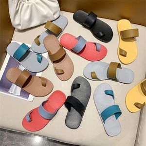 PVC Flip Flops Women Candy Color Word with Set Toe Flat Sandals Female Summer New Cozy Home Outdoor Beach Open Toe Ladies Slides Y1120
