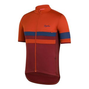 Rapha Takımı Erkek Bisiklet Jersey Yaz Hızlı Kuru Kısa Kollu Bisiklet Gömlek Yarış Tops Bisiklet Üniforma Açık Spor Y21041002