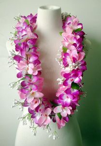 50PCS CH0357A inch Velvet Plumeria Lei Hawaii Hula Dancer Tropical Flower Party Women Wear Summer Scarves