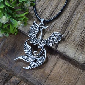 Pendant Necklaces Lucky Symbol Amulet Jewelry Phoenix Fire Bird Necklace Animal Peacock