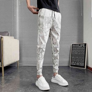 Koreanische Sommer 2020 Männer Casual Hosen Slim Fit Fashion Ankle Länge Harem Hosen Männer Alle Spiel Streetwear Herren Jogger Hosen weiß Y2027