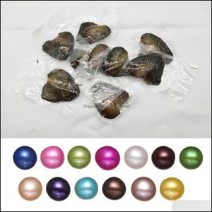 Pearl Loose Pärlor Smycken Fancy Gift Akoya Högkvalitativ kärlek Freshwater Shell Oyster 6-8mm Blandade färger med vakuumförpackning Drop Leverans