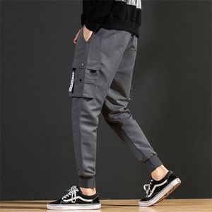 Męskie Nowe Spodnie Spodnie 2021 Harem Male Spodnie Casual Elastyczna Talia Mężczyzna Moda Spodnie Streetwear Joggers Plus Size Pant X0723