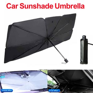 Foldable Car Sun Umbrella Interior Windshield Sunshade Cover Front Window UV Protection Shade Curtain Parasol Auto Accessories