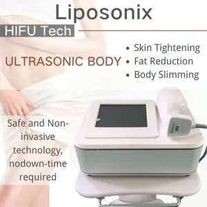 2022 No-Needle Mesotherapy Device Portable Mini Hifu High Intensity Focused Ultrasound Liposonix Cellulite Reduction Slimming Machine Ce/Dhl