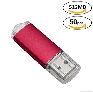 128MB 1G 512MB USB 2.0 Flash Drive Höghastighetsminne Stick Rektangel Pen Drives Thumb Storage för PC Laptop Tablet MacBook Multicolors