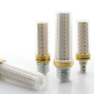 E27 E14 LED Corn Lampa 110V 120V LED-lampa 9W 80LEDS 18W 129leds hög ljusstyrka energibesparande ljuslampor för ljuskrona