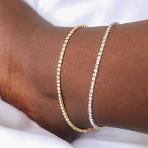 Anklets stonesfans 1 pcs bonito verão tênis tênis anklet sandálias mulheres 2021 encantos Initais strass presentes de jóias por atacado