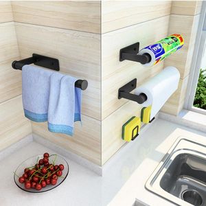 Kitchen Storage & Organization ADOREHOUSE Paper Towel Dispenser Wall Mounted Tissue Holder Hanging Roll Rack Cabinet Door Hook Organizer