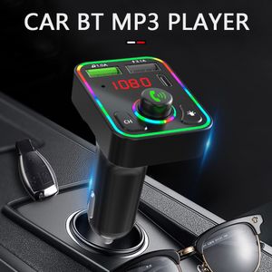 Transmissor FM Bluetooth Adaptador de rádio sem fio Kit mãos livres para carro 3.1A Porta USB PD Tipo C Carregador rápido