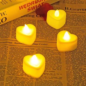 Wholesale heart shape candles for sale - Group buy Candles Heart Shape LED Tealight Battery Operated Love Candle Electric Tea Lights For Valentine s Day Wedding Table