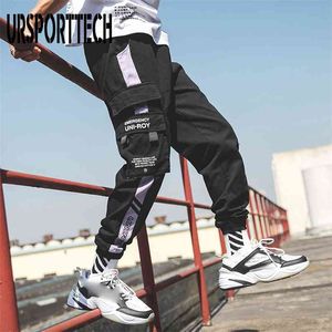 Pants Men Streetwear Hip Hop Joggers Loose Pantalones Harem Black Cargo Trousers Sport Casual sport Plus Size 210715