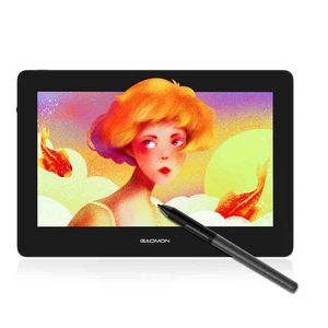 Gaomon PD1320 13.3インチデジタルグラフィックスタブレットモニターフルラミネートHD 86％NTSCカラーガマットスクリーン図面絵画