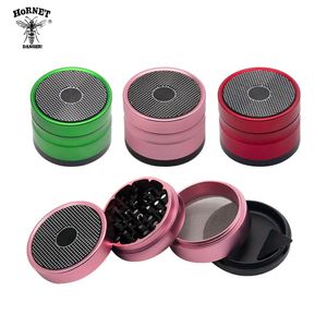 4 camadas 63mm Air Craft Alumínio Metal Tobacco Grinder Spice Crusher Herb Moedor Lidar com Muller 4 Cor Pode Personalizar Logotipo