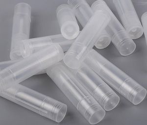 1000PCS 5g Tomma Clear Lip Balm Tubes Containrar Transparent Stick Fashion Cool Lips Tube Raffillerbara Flaskor