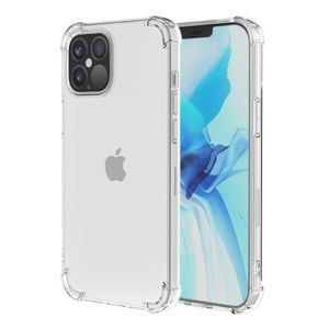 Прозрачные чехлы для телефонов для iPhone15 Pro Max 14 13 12 Mini 11 Pro Max XS XR, мягкий противоударный чехол из ТПУ, защитный чехол