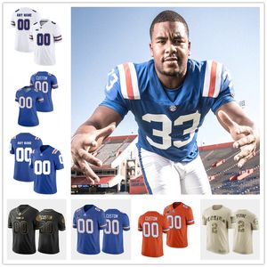 2022 NCAA Custom Florida Gators genähtes Fußballtrikot 81 Aaron Hernandez 15 Tim Tebow 22 Emmitt Smith 74 Fred Johnson 73 Martez Ivey 1 Reggie Nelson 7 Danny Wuerffel