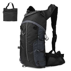 Wasserdichte Fahrradtasche, faltbarer Fahrradrucksack, 10 l, ultraleichter Wasserbeutel, Kletter-Trinkrucksack mit 2 l Wasserblase, Q0721