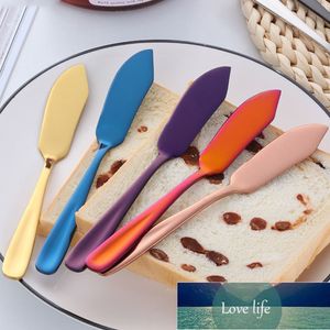 1pc Coltello da burro in acciaio inossidabile Formaggio Dessert Marmellate Spalmatori Westen Colazione Posate Stoviglie da cucina