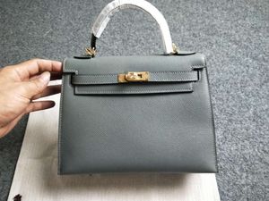 birkinbag kvalitet hjälm högsta väska birkinbagbag varumärke 25 cm handgjorda vert amanda färg epsom läder vax tråd guld och silver hårdvara grossistpris fas