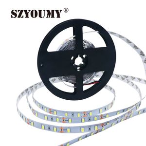 Luz de tira conduzida 5630 dc12v 5m 300led flexível 5730 barra luz alto brilho não-impermeável decoração de casa interior