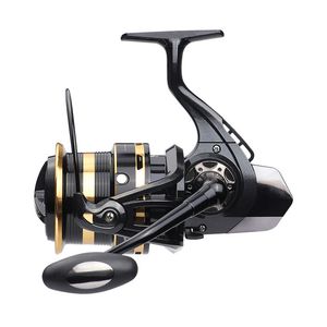 Spinning Reel 4.9: Växellåda Färskvatten och saltvatten Fiske Reel Snabbare Linje Hämta 12 + 1 Skärmad rostfritt stålkullager