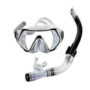 1Set Professional Scuba Diving Mask And Snorkels Anti-Fog Goggles Adjustable Swimming Easy Breath Tube Water Sports Masks