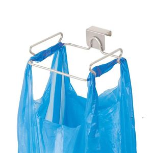 リサイクル再利用可能な使い捨て可能なプラスチックショッピング食料品袋Ewa7682のためのNewCabinetステンレス鋼のゴミ箱ゴミ箱ホルダーラック
