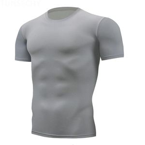 Men's T-Shirts Quick Dry Running Compression T-Shirt Designer Tshirt Sweatshirt Breathable Suit Fitness Tight Sportswear Riding Short Sleeve Shirt Workout 440