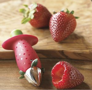 Strawberry Corers Stem Huller Vegetable Tools Top Leaf Remover Tomatoes Stalks SpilLter Digging Fruit