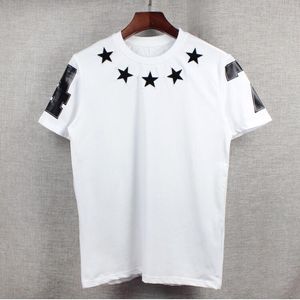 High Novelty SS Män Flocking Stars T shirts T tröja Hip Hop Skateboard Street Cotton T Shirts TEE TOP Män