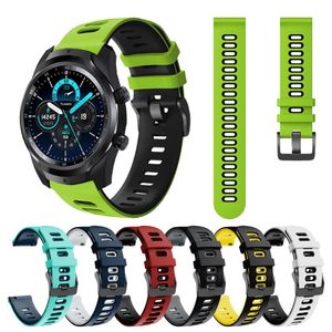 Ticwatch Kayış toptan satış-İzle Bantları EasyFit Spor Silikon Bilek Kayışı Ticwatch Pro GTX S2 E2 Band Watchband Bilezik Aksesuarları