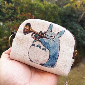 Wholesale totoro wallet coins purses for sale - Group buy Cute Totoro Canvas Coin Purse Shell Wallet Fashion Giraffe Animals Key Pouch Bag creative Mini Change Purses Wallets For Gift