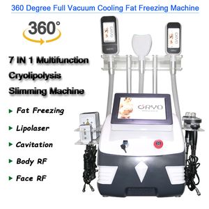 cryolipolysis portable slimming machine lipo laser fat burning system rf cavitation 7 IN 1 360° full vacuum shaping beauty equipment