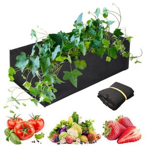 Planters & Pots Square Grow Bag Veg Tomato Flower Non-Woven Reusable Garden Fruit Plant Pot