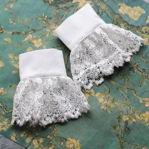Перчатки без пальцев Мода полые толстые складные ручной чаши набор кружева осень и зима женские вязание осенью женщин вязание свитера