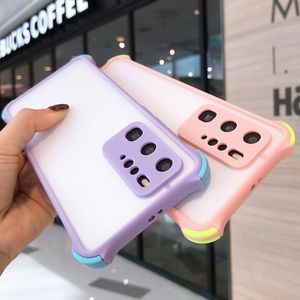 À prova de choque Limpar Phone Cases para Samsung A52 A72 A32 A51 A71 M51 A02S A12 A42 S20 FE S21 S10 S9 Plus Nota 20 macia capa