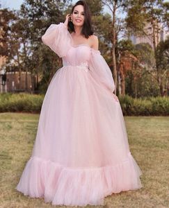2022 Ny Princess Red Crystal Long Prom Klänningar En Linje Plus Storlek Tulle Billiga Velvet Arabic African Pageant Formal Evening Party Gowns