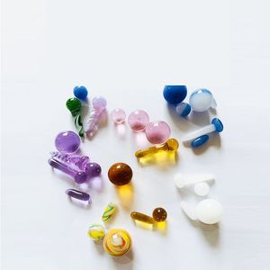 New quartz nail glass products smoke glasss beads accessories ball kettle colorful jewelry factory