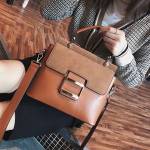 Matowana torba damska torebka mody szerokie torebki na ramię torebki małe torby kwadratowe przenośne nowe koreańskie paczki pojedynczego pakietu Messenger