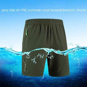 Letnie Szorty Mężczyźni Casual Cienkie Trening Plaża Płyta Męskie Jogging Running Short Spodnie Bermuda Masculina Plus Size 8XL 9XL 210716